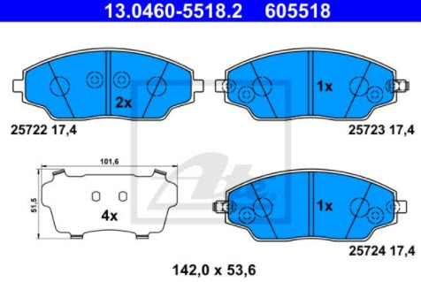 klo, 13.0460-5518.2, ATE w ofercie sklepu e-autoparts.pl 